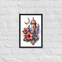Borikén Moonrise Framed Poster - Art Work by Stay Tru