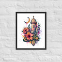 Borikén Moonrise Framed Poster - Art Work by Stay Tru