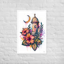 Borikén Moonrise Framed Poster - Art Work by Stay Tru