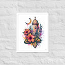 Borikén Moonrise Framed Poster - Art Work by Stay Tru