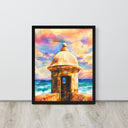 El Morro: La Garita del Diablo Framed Poster - Art Work by Stay Tru