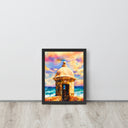 El Morro: La Garita del Diablo Framed Poster - Art Work by Stay Tru