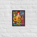 Through the Golden Arches Psychedelic Surrealist Framed poster - Art Work by Stay Tru
