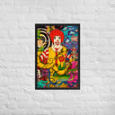 Through the Golden Arches Psychedelic Surrealist Framed poster - Art Work by Stay Tru