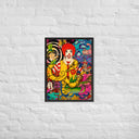 Through the Golden Arches Psychedelic Surrealist Framed poster - Art Work by Stay Tru