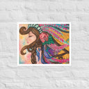 Tru Chief Taíno Queen Premium Framed Mixed Media Print - Art Work by Stay Tru