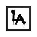 LA Spray paint - Framed poster - Art Work by trudesigns.shop