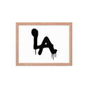 LA Spray paint - Framed poster - Art Work by trudesigns.shop