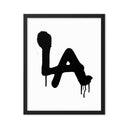 LA Spray paint - Framed poster - Art Work by trudesigns.shop