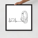 Listen to your heart - Framed poster - Art Work by trudesigns.shop