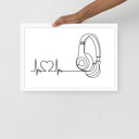 Listen to your heart - Framed poster - Art Work by trudesigns.shop