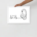 Listen to your heart - Framed poster - Art Work by trudesigns.shop