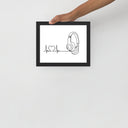 Listen to your heart - Framed poster - Art Work by trudesigns.shop