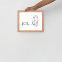 Listen to your heart - Framed poster - Art Work by trudesigns.shop