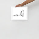 Listen to your heart - Framed poster - Art Work by trudesigns.shop