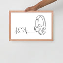 Listen to your heart - Framed poster - Art Work by trudesigns.shop