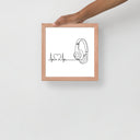 Listen to your heart - Framed poster - Art Work by trudesigns.shop