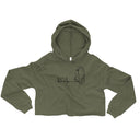 Step To The Beat - Crop Hoodie - Hoodie by trudesigns.shop