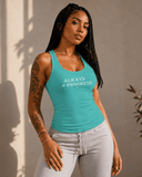 Always in Progress racerback tank top - racerback tank top by Stay Tru