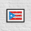Boricua Bandana Flag Framed Poster - Art Work by Stay Tru