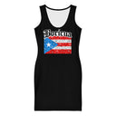 Boricua Bandera Bandana Paisley Bodycon Dress - Dress by Stay Tru
