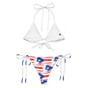 Boricua Brushstroke: All - Over Print Recycled String Bikini - by trudesigns.shop