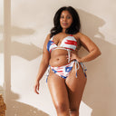Boricua Brushstroke: All - Over Print Recycled String Bikini - by trudesigns.shop