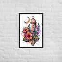 Borikén Moonrise Framed Poster - Art Work by Stay Tru