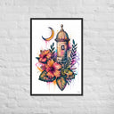Borikén Moonrise Framed Poster - Art Work by Stay Tru