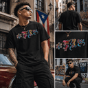 Borikén Vibe: Premium Artistic Taíno Graffiti Tee | Puerto Rico Heritage Streetwear - by trudesigns.shop