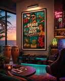 GTA Puerto Rico Photo paper poster - Art Work by Stay Tru