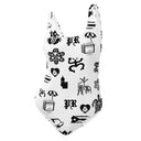 Puerto Rico All Over Print White One - Piece Swimsuit - One - Piece by Stay Tru