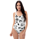 Puerto Rico All Over Print White One - Piece Swimsuit - One - Piece by Stay Tru