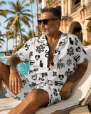 Puerto Rico allover white button shirt - button up shirt by Stay Tru