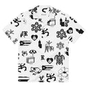 Puerto Rico allover white button shirt - button up shirt by Stay Tru
