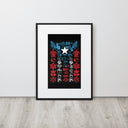 Puerto Rico Culture & Heritage Icon Framed Poster - Art Work by Stay Tru