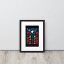 Puerto Rico Culture & Heritage Icon Framed Poster - Art Work by Stay Tru