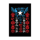 Puerto Rico Culture & Heritage Icon Matte Poster – Isla del Encanto Graphic Art Print - Art Work by Stay Tru