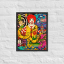 Through the Golden Arches Psychedelic Surrealist Framed poster - Art Work by Stay Tru