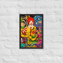 Through the Golden Arches Psychedelic Surrealist Framed poster - Art Work by Stay Tru