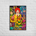Through the Golden Arches Psychedelic Surrealist Framed poster - Art Work by Stay Tru