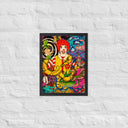 Through the Golden Arches Psychedelic Surrealist Framed poster - Art Work by Stay Tru