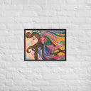 Tru Chief Taíno Queen Premium Framed Mixed Media Print - Art Work by Stay Tru