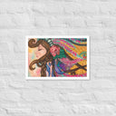 Tru Chief Taíno Queen Premium Framed Mixed Media Print - Art Work by Stay Tru