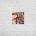 Tru Chief Taíno Queen Premium Framed Mixed Media Print - Art Work by Stay Tru