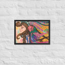 Tru Chief Taíno Queen Premium Framed Mixed Media Print - Art Work by Stay Tru