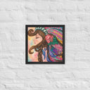 Tru Chief Taíno Queen Premium Framed Mixed Media Print - Art Work by Stay Tru