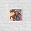 Tru Chief Taíno Queen Premium Framed Mixed Media Print - Art Work by Stay Tru