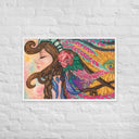 Tru Chief Taíno Queen Premium Framed Mixed Media Print - Art Work by Stay Tru