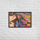 Tru Chief Taíno Queen Premium Framed Mixed Media Print - Art Work by Stay Tru